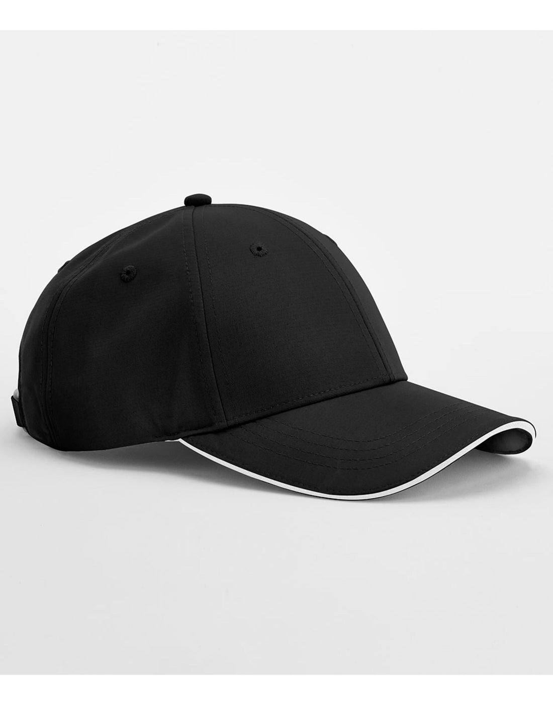 Beechfield Team Sports-Tech Cap B195R - Black White O S - Customisable Caps