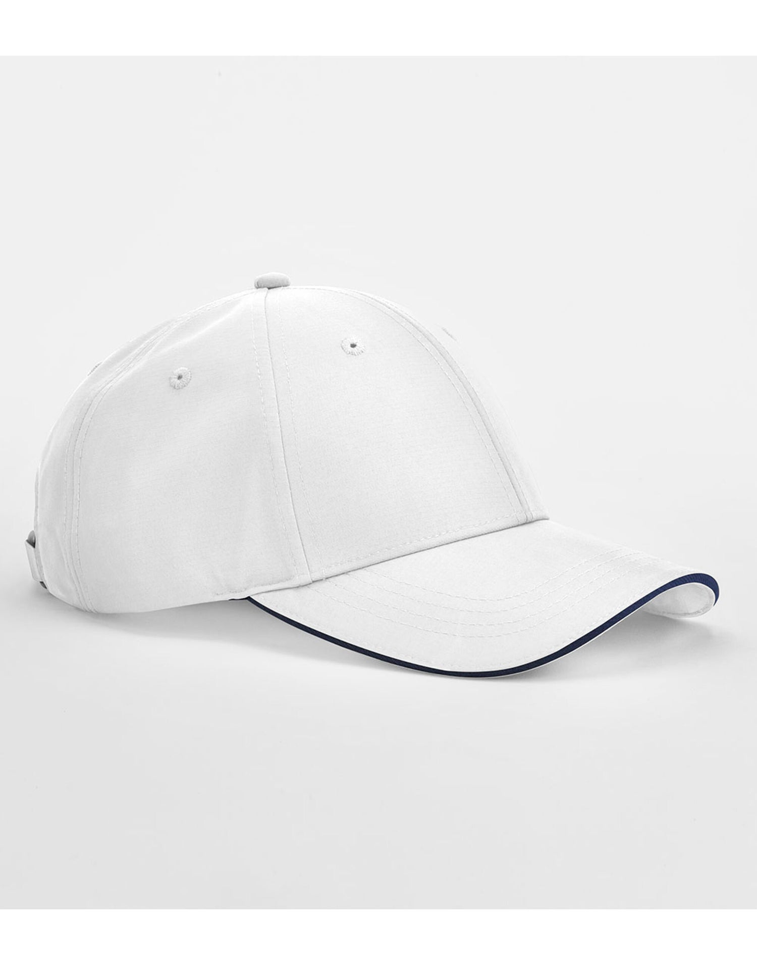 Beechfield Team Sports-Tech Cap B195R - White French Navy O S - Customisable Caps