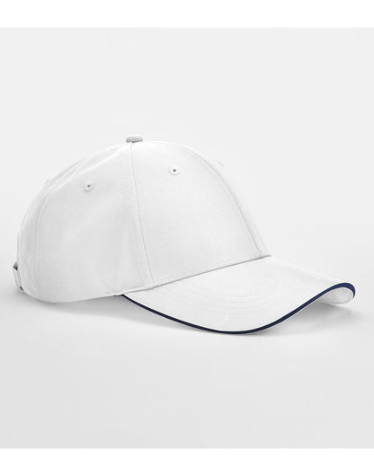 Beechfield Team Sports-Tech Cap B195R - White French Navy O S - Customisable Caps
