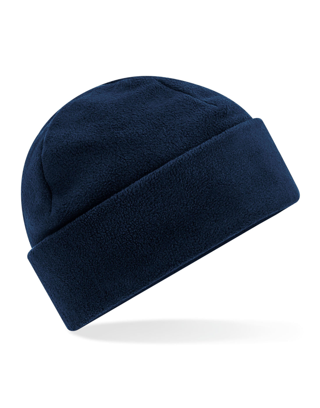 Beechfield Recycled Fleece Cuff Beanie B243R - French Navy O S - Customisable Beanies