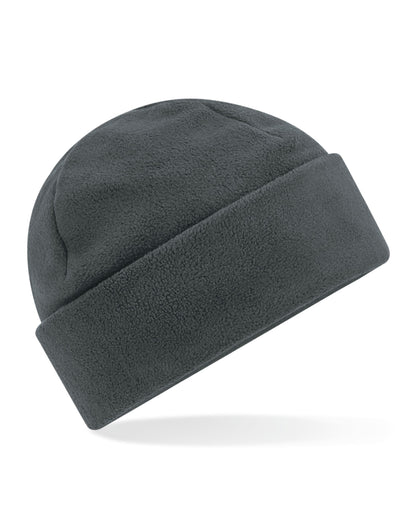 Beechfield Recycled Fleece Cuff Beanie B243R - Steel Grey O S - Customisable Beanies