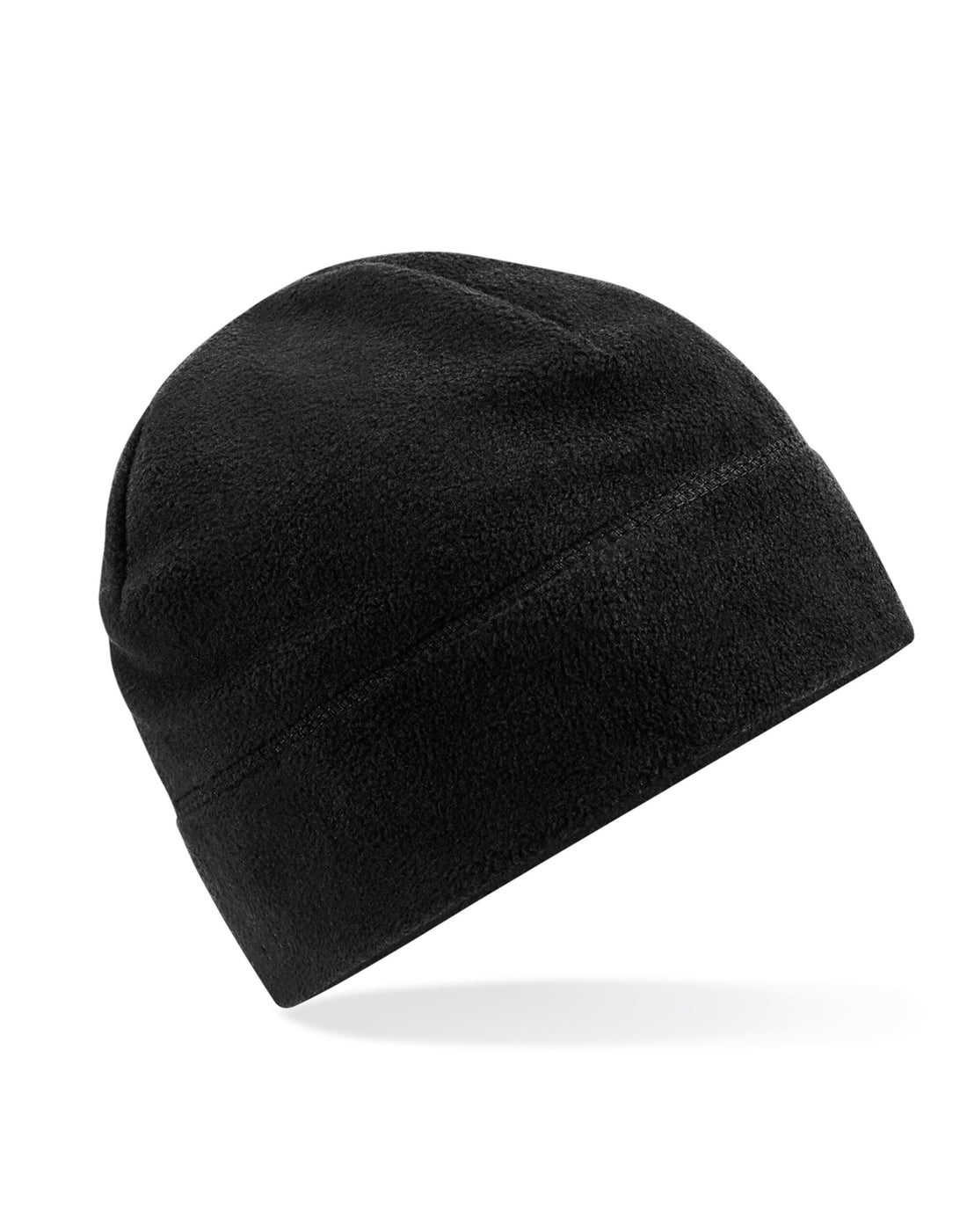 Beechfield Recycled Fleece P-On Beanie B244R - Black O S - Customisable Beanies