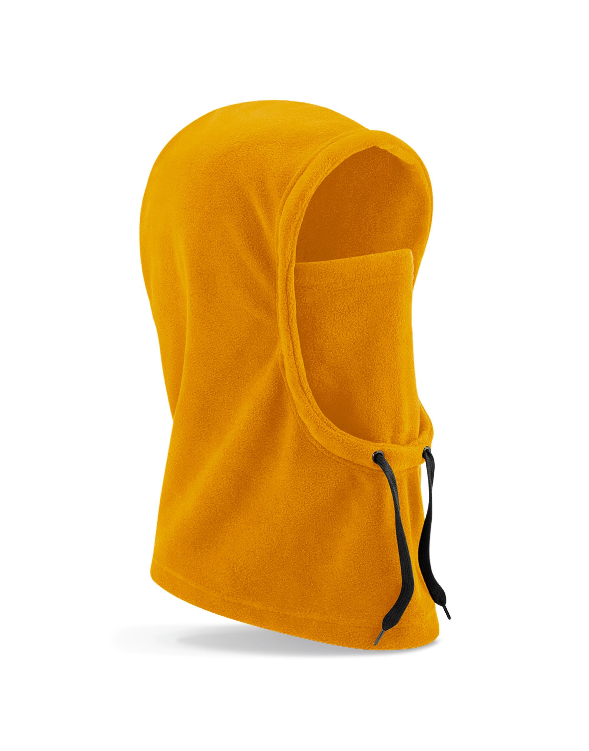 Beechfield Recycled Fleece Hood B282R - Mustard O S - Customisable Caps
