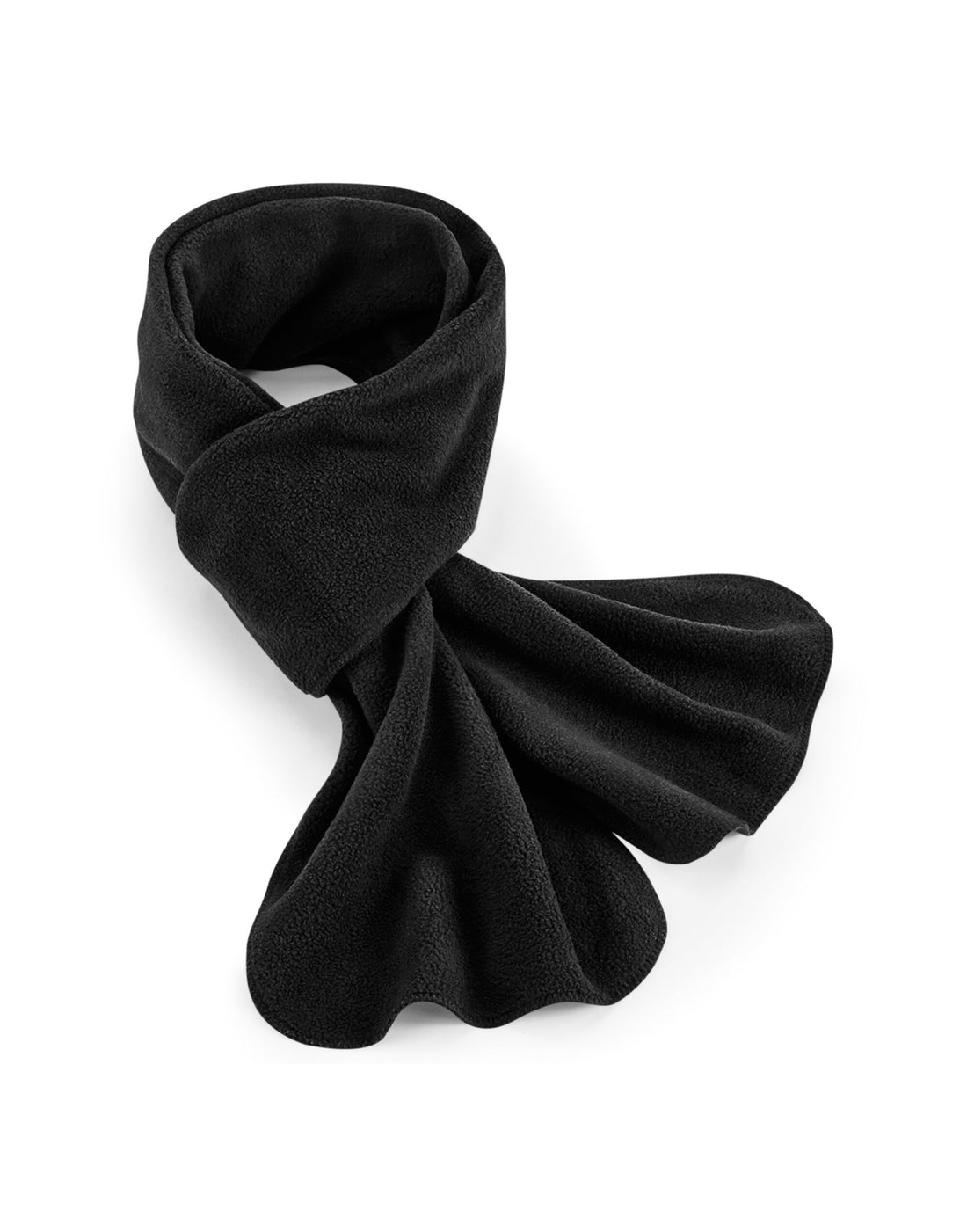 Beechfield Recycled Fleece Scarf B293R - Black O S - Customisable Scarf