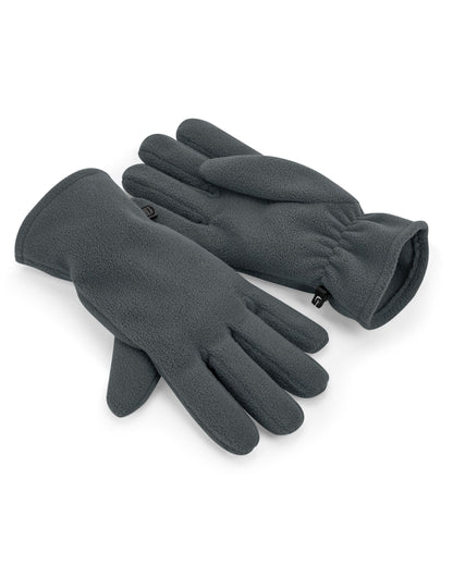 Beechfield Recycled Fleece Gloves B298R - Steel Grey - Customisable Gloves