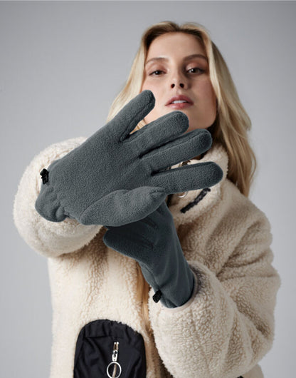 Beechfield Recycled Fleece Gloves B298R - French Navy L XL - Customisable Gloves
