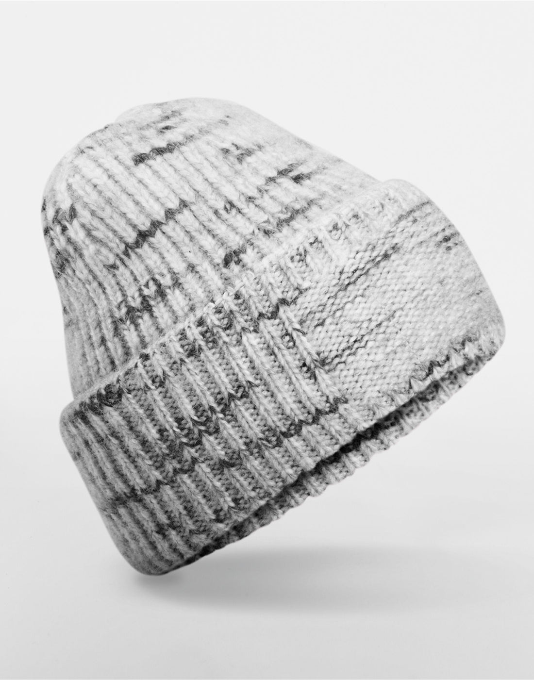 Beechfield Chunky Knitted Patch Beanie B330R - Cloudy Haze O S - Customisable Beanies