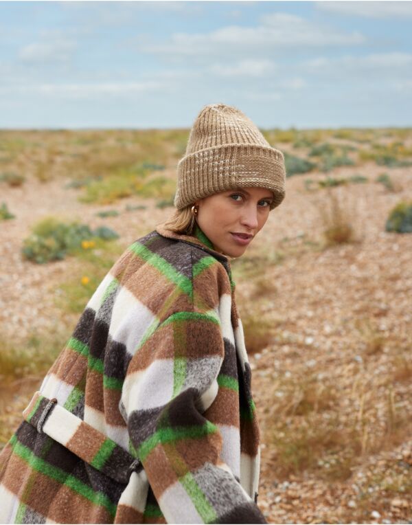 Beechfield Chunky Knitted Patch Beanie B330R - Strawberry Haze O S - Customisable Beanies