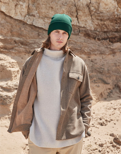 Beechfield Polyana Original Cuffed Beany B375R - Bottle Green O S - Customisable Beanies