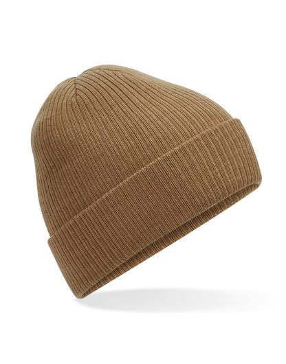 Beechfield Polylana Ribbed Beanie B376R - Biscuit O S - Customisable Beanies