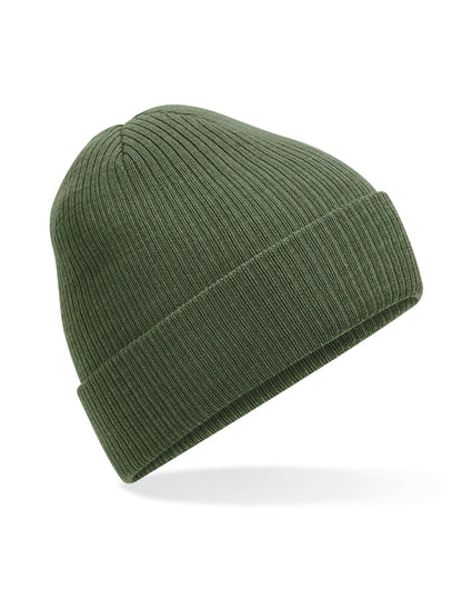 Beechfield Polylana Ribbed Beanie B376R - Olive Green O S - Customisable Beanies
