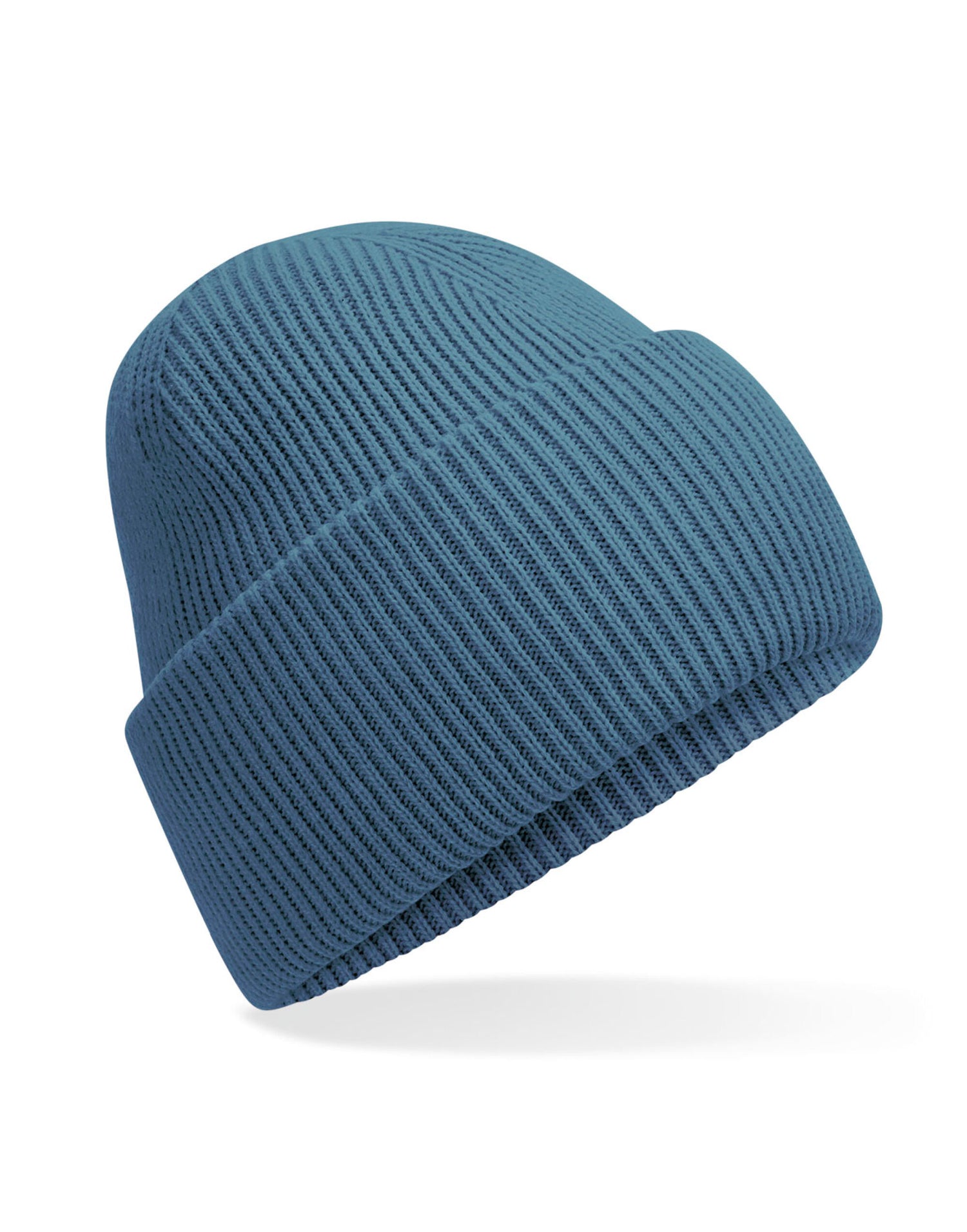 Beechfield Classic Deep Cuffed Beanie B385R - Airforce Blue O S - Customisable Beanies