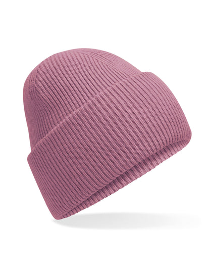 Beechfield Classic Deep Cuffed Beanie B385R - Dusty Purple O S - Customisable Beanies