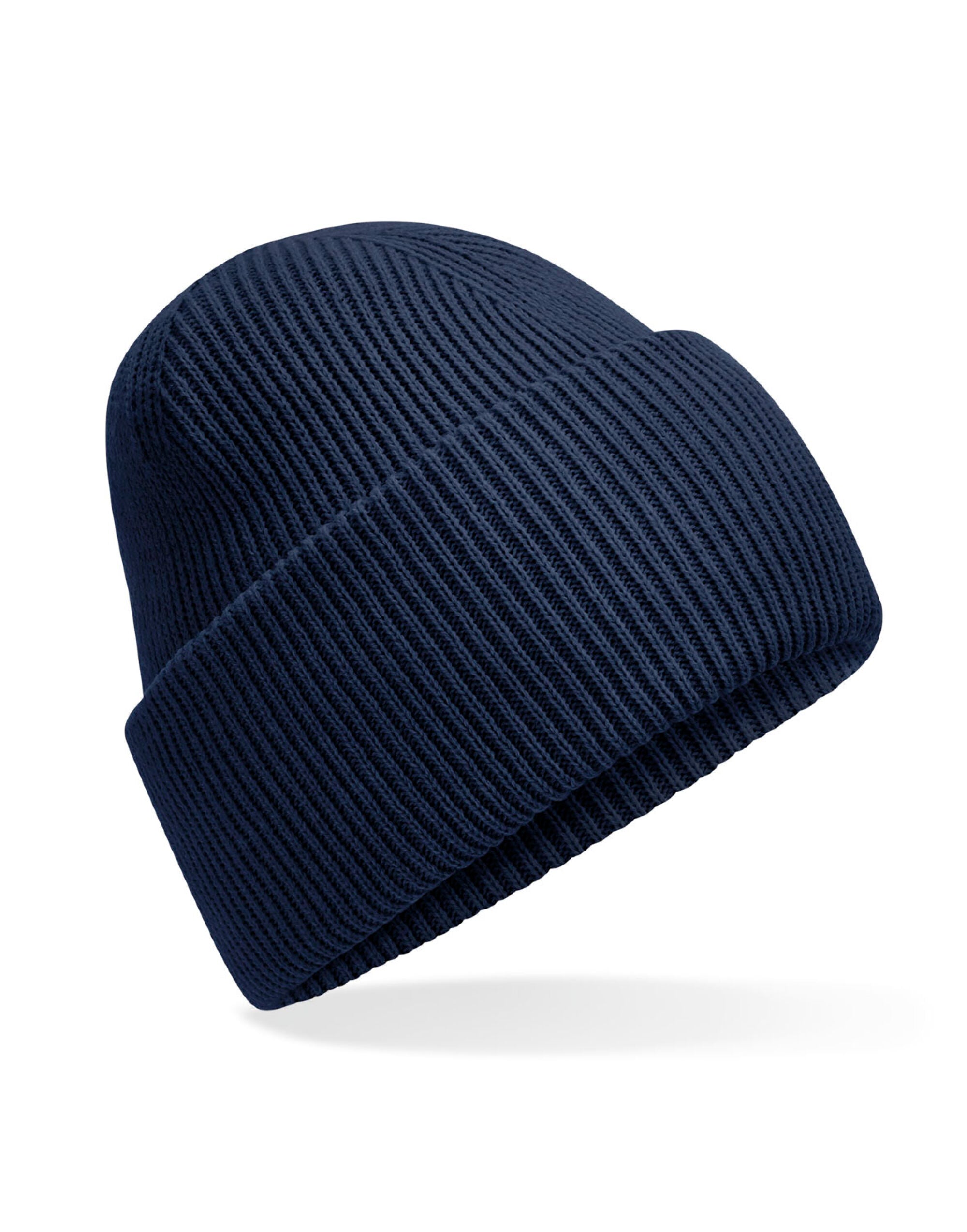 Beechfield Classic Deep Cuffed Beanie B385R - French Navy O S - Customisable Beanies