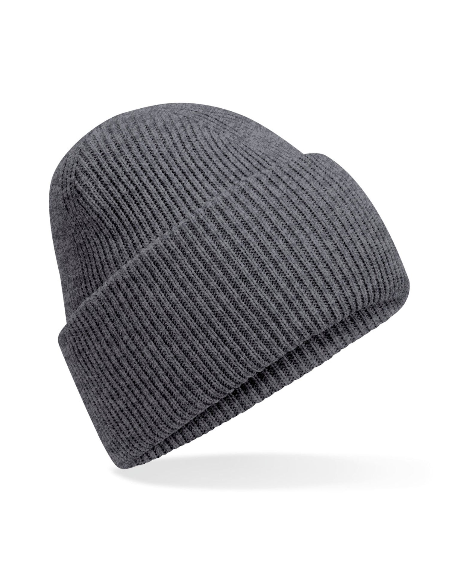 Beechfield Classic Deep Cuffed Beanie B385R - Granite O S - Customisable Beanies