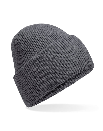 Beechfield Classic Deep Cuffed Beanie B385R - Granite O S - Customisable Beanies
