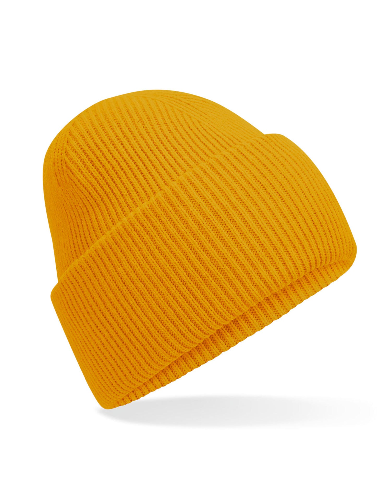 Beechfield Classic Deep Cuffed Beanie B385R - Mustard O S - Customisable Beanies