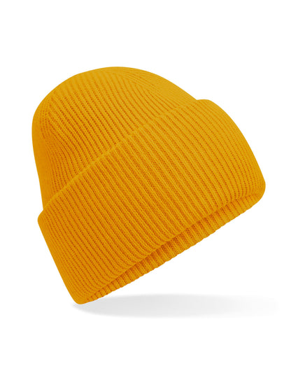 Beechfield Classic Deep Cuffed Beanie B385R - Mustard O S - Customisable Beanies