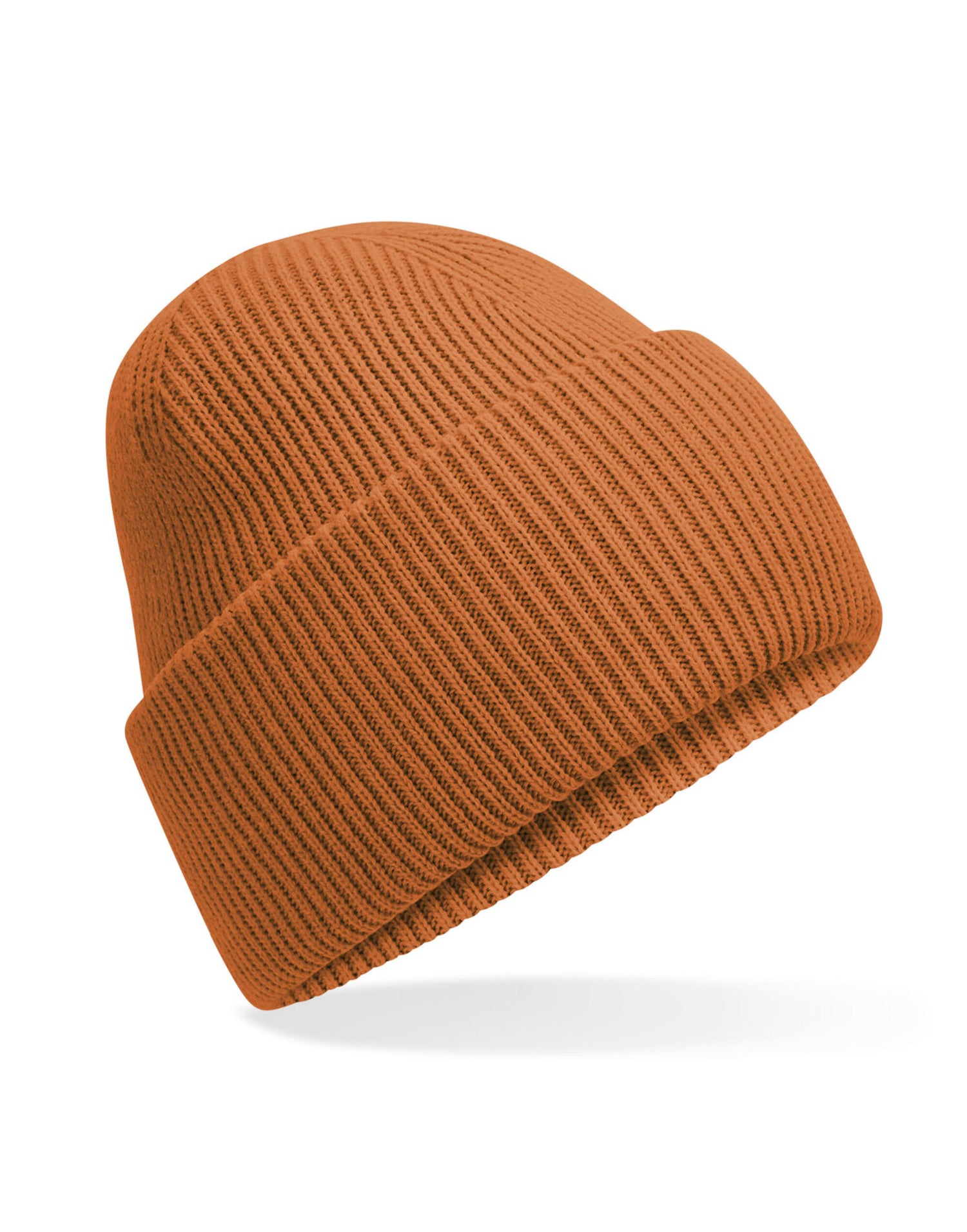 Beechfield Classic Deep Cuffed Beanie B385R - Pumpkin O S - Customisable Beanies