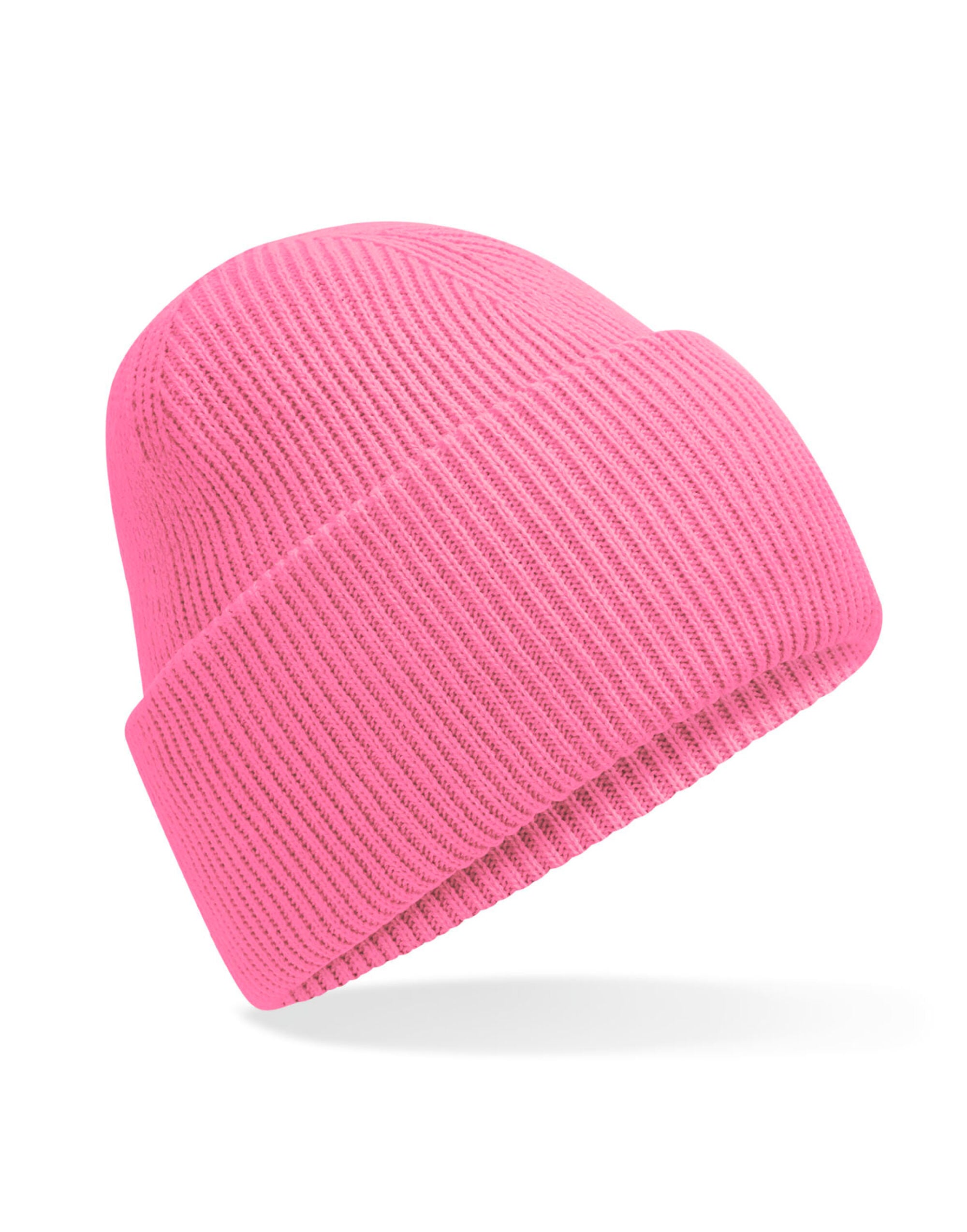 Beechfield Classic Deep Cuffed Beanie B385R - True Pink O S - Customisable Beanies
