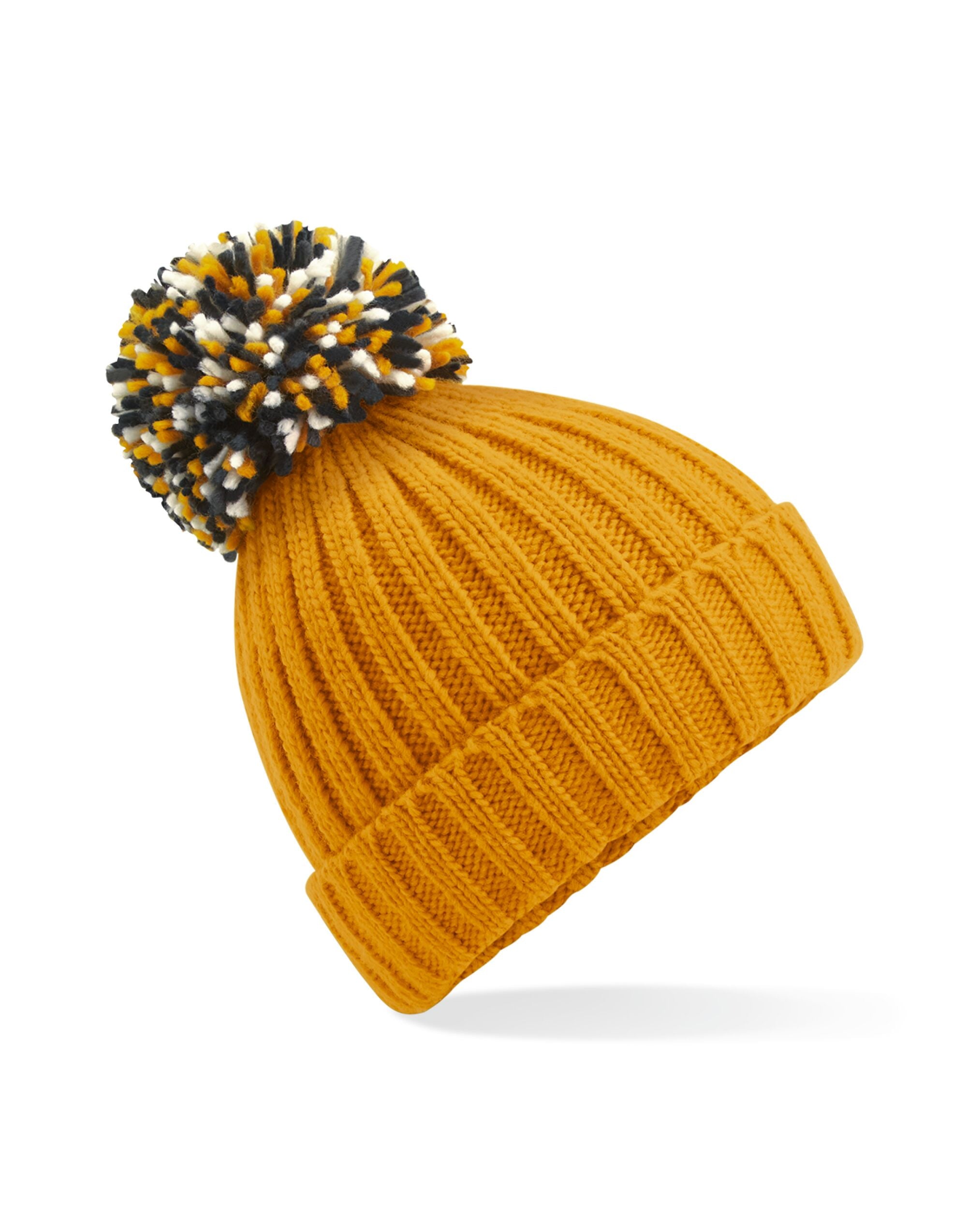 Beechfield Hygge Beanie B390 - Mustard O S - Customisable Beanies
