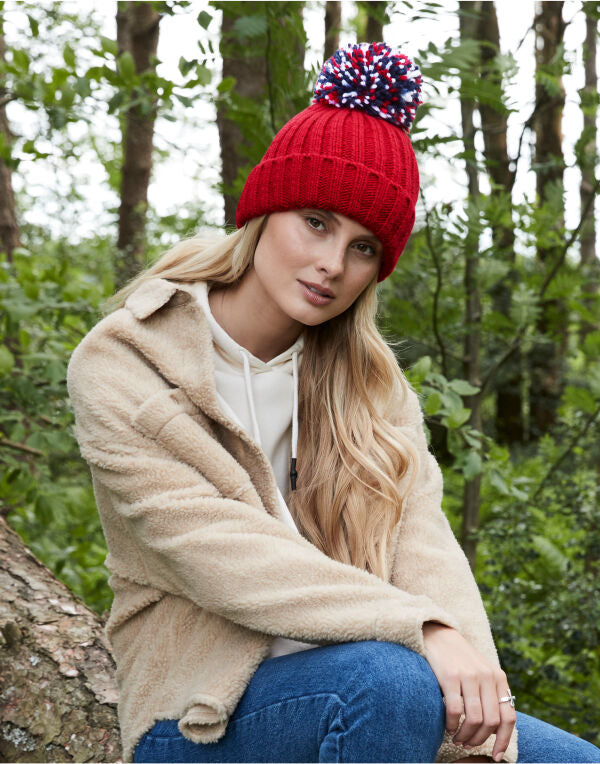 Beechfield Hygge Beanie B390 - Classic Red O S - Customisable Beanies