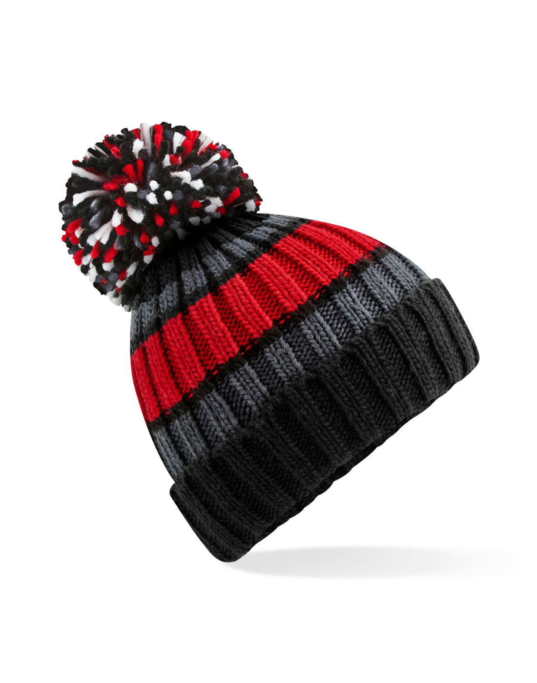 Beechfield Hygge Striped Beanie B392 - - Customisable Beanies