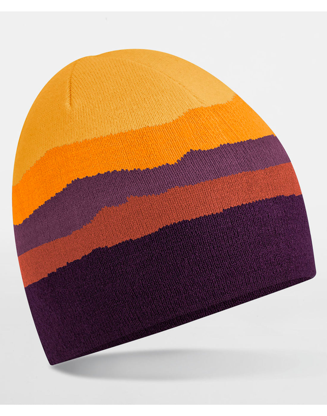 Beechfield Mountain Peaks Pull On Beanie B394R - Desert Peaks O S - Customisable Beanies