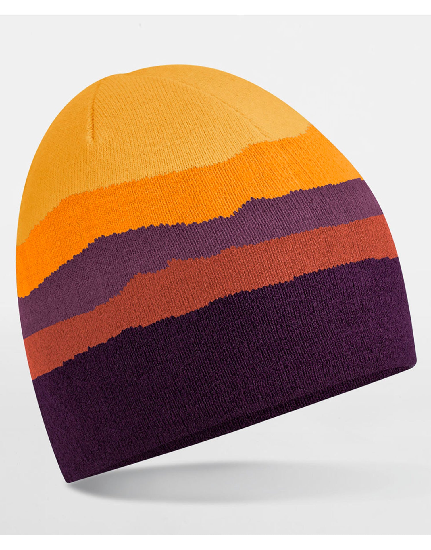 Beechfield Mountain Peaks Pull On Beanie B394R - Desert Peaks O S - Customisable Beanies