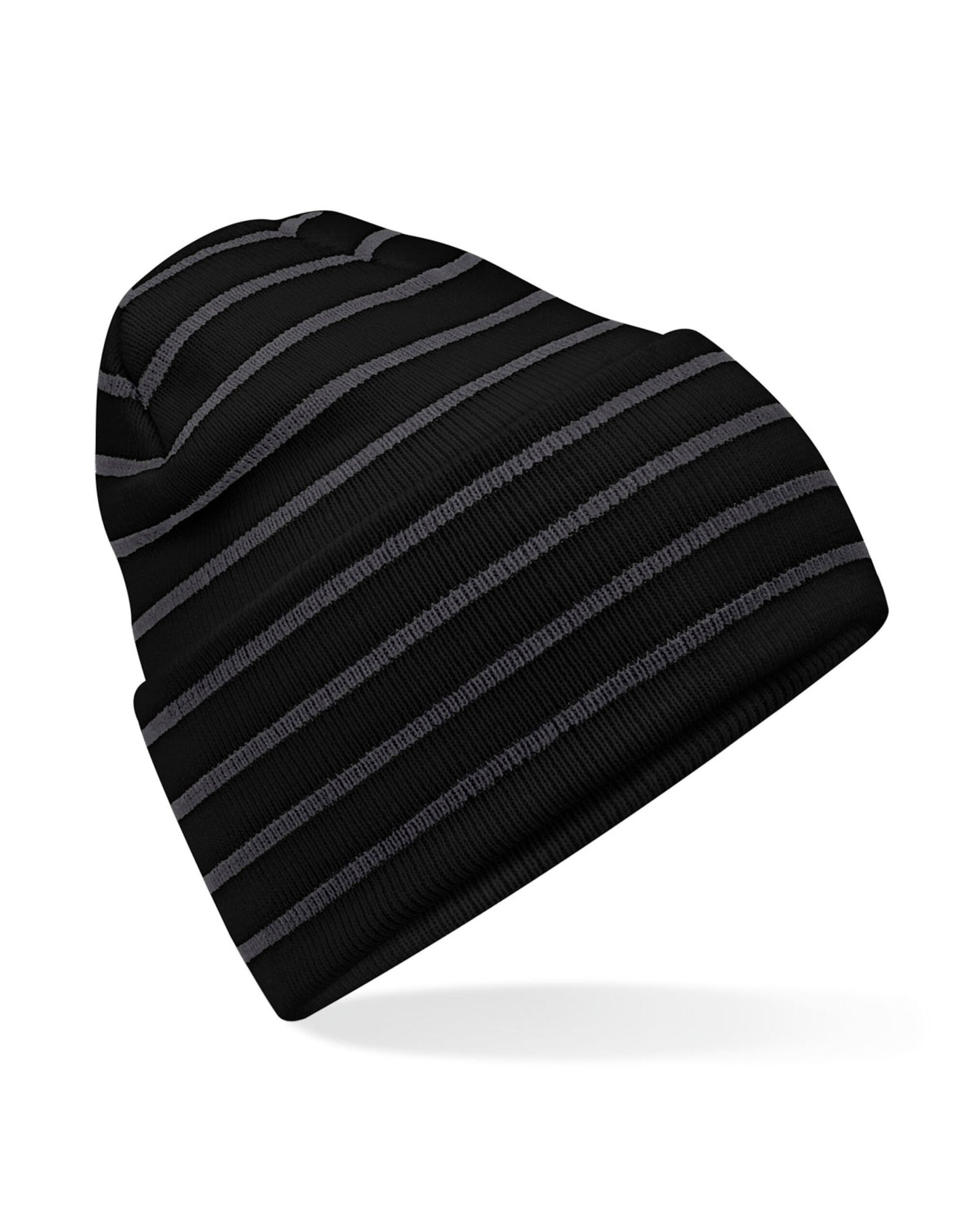 Beechfield Original Deep Cuffed Striped B39R - - Customisable Beanies