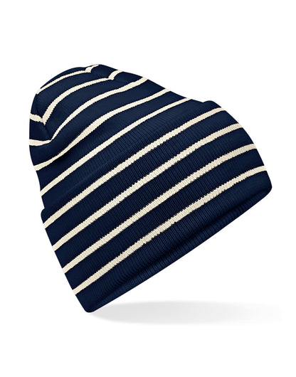 Beechfield Original Deep Cuffed Striped B39R - - Customisable Beanies