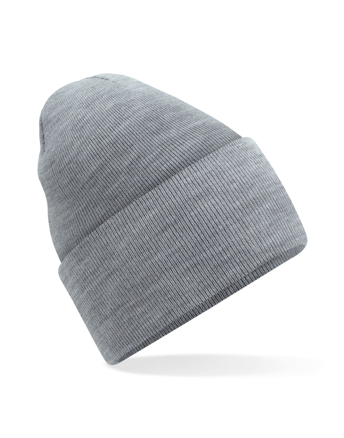 Beechfield Original Deep Cuffed Beanie B40R - Ash Grey O S - Customisable Beanies
