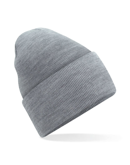 Beechfield Original Deep Cuffed Beanie B40R - Ash Grey O S - Customisable Beanies