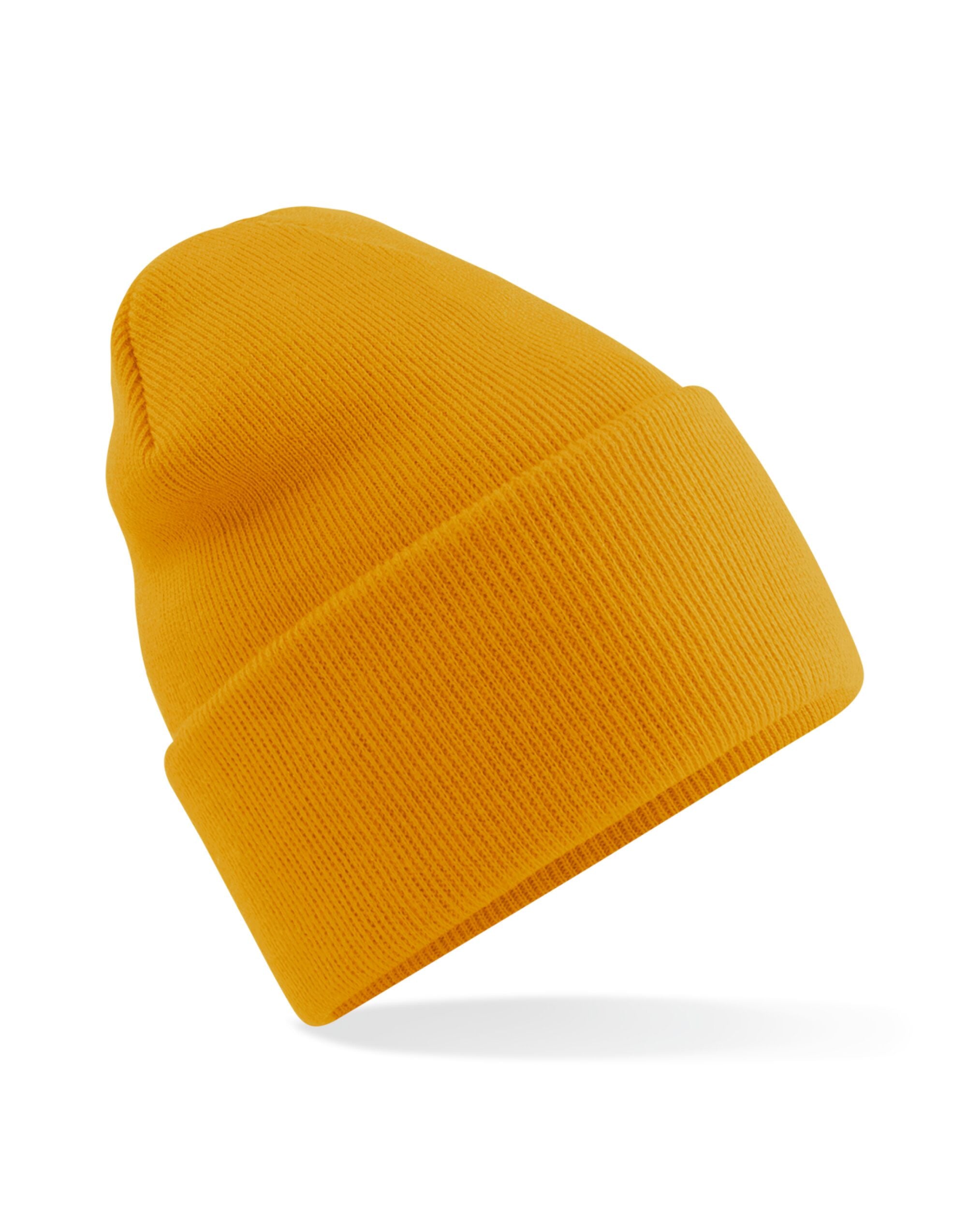 Beechfield Original Deep Cuffed Beanie B40R - Mustard O S - Customisable Beanies