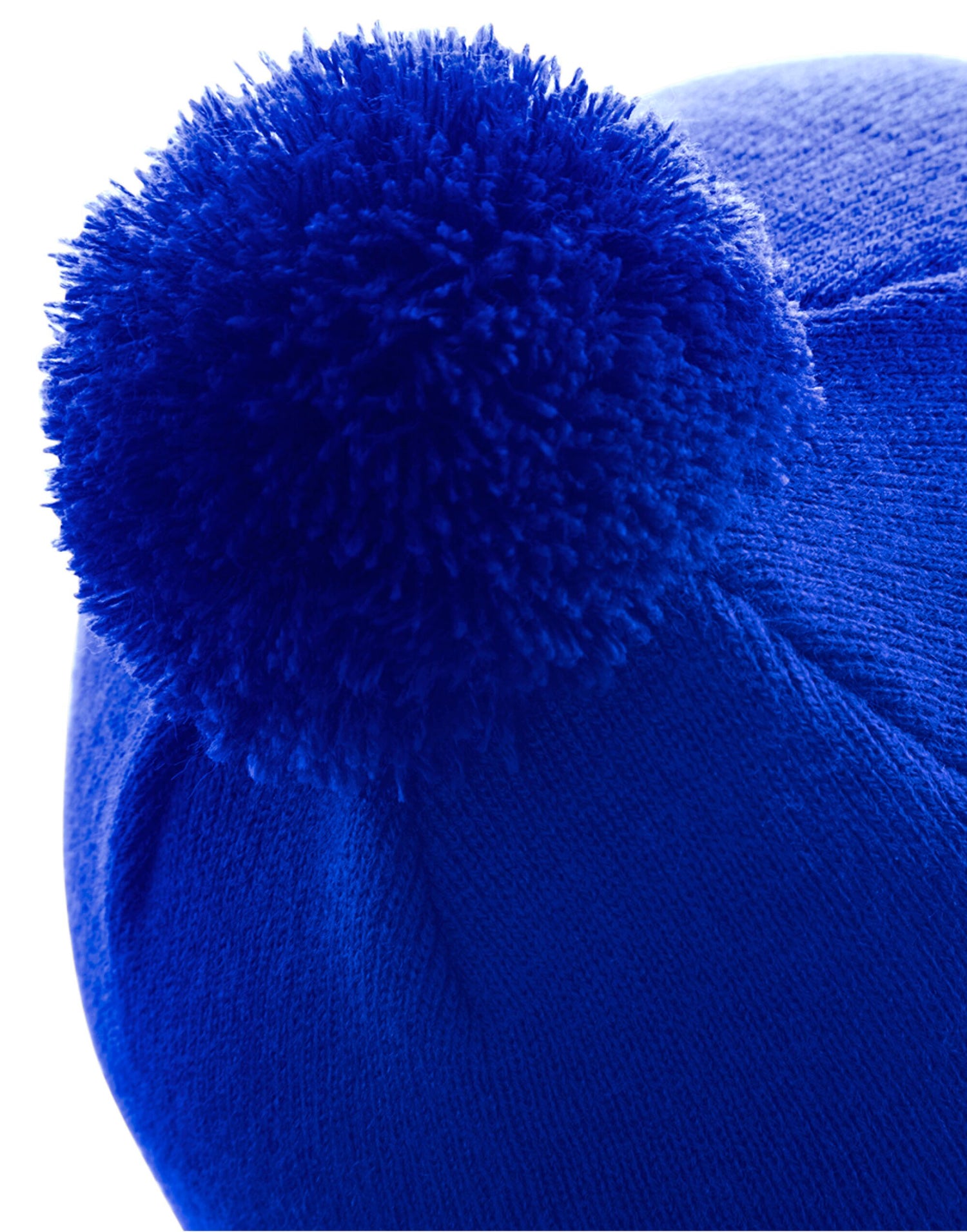 Beechfield Junior Original Pompom Beanie B426B - Bright Royal O S - Customisable Beanies