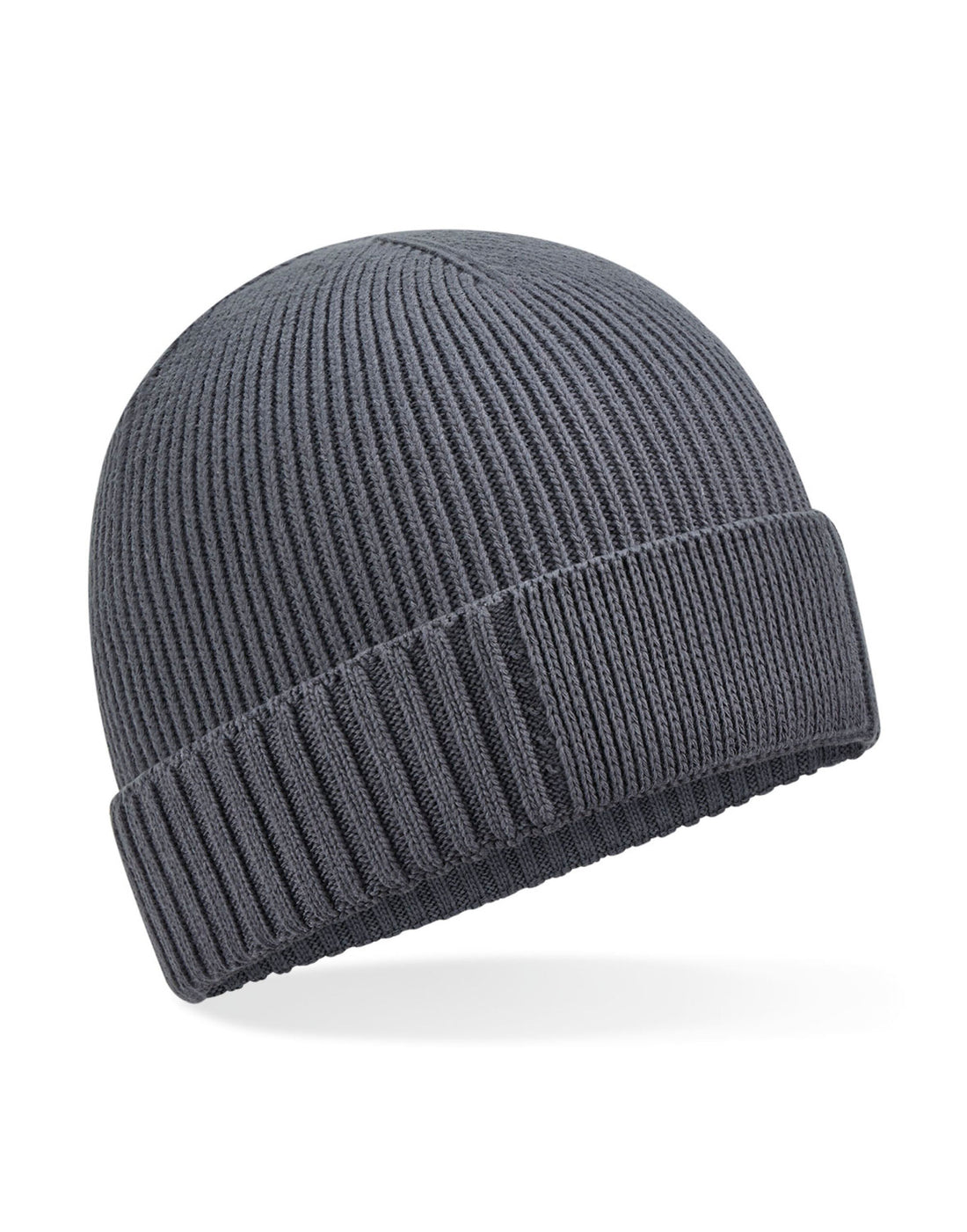 Beechfield Organic Cotton Patch Beanie B438N - Graphite O S - Customisable Beanies