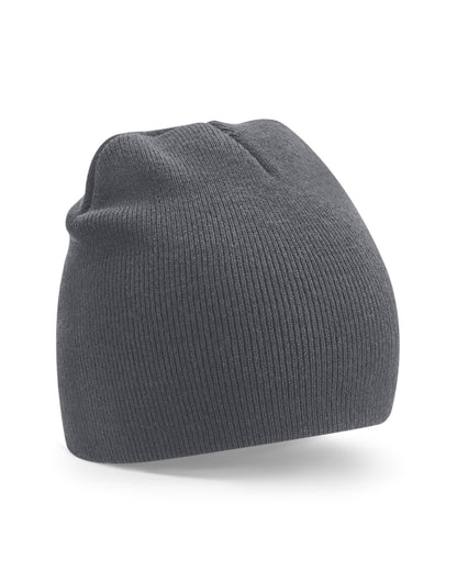 Beechfield Recycled Original P-On Beanie B44R - Graphite O S - Customisable Beanies