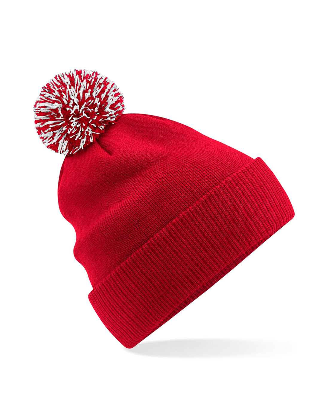 Beechfield Recycled Snowstar Beanie B450R - Classic Red White O S - Customisable Beanies