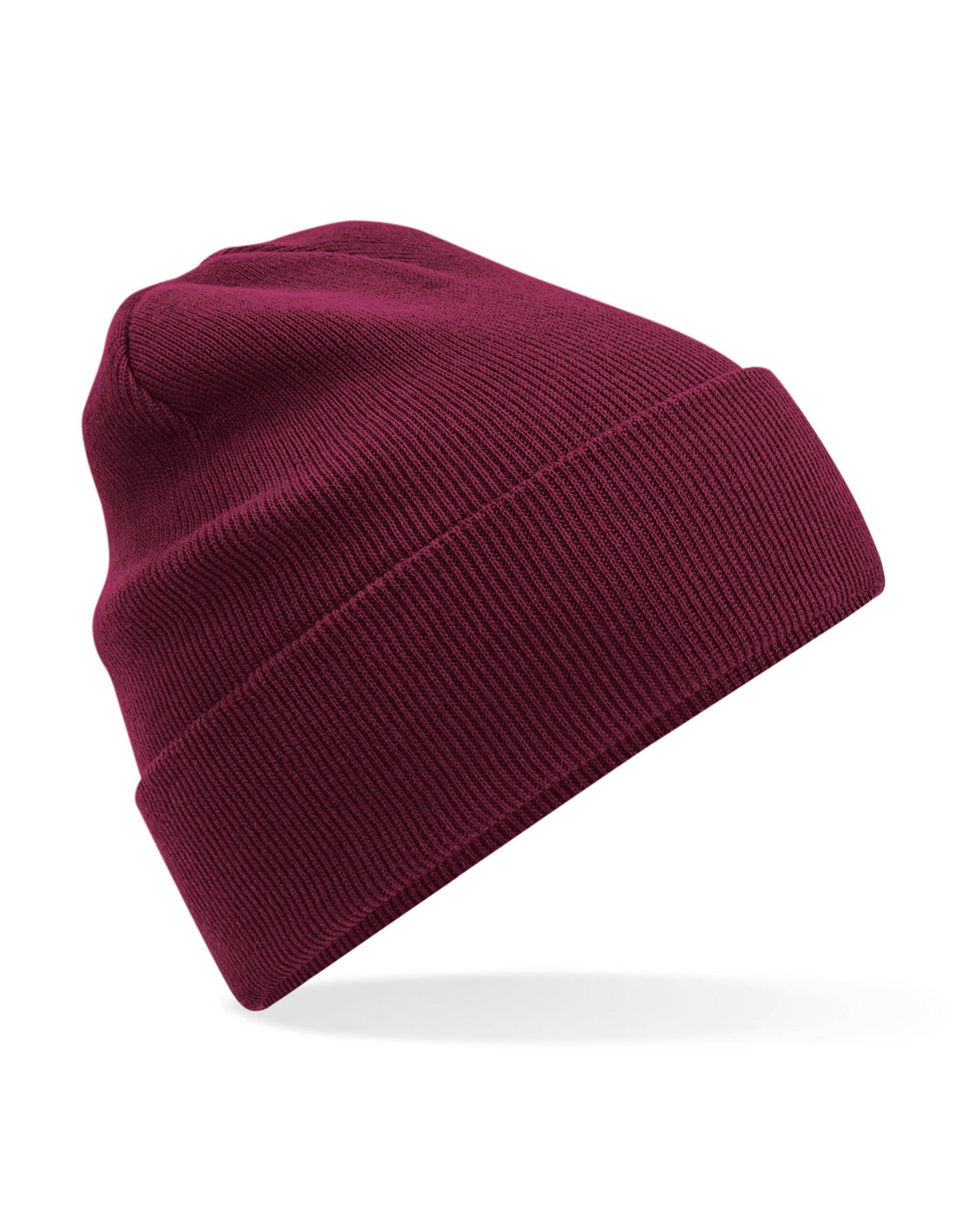 Beechfield Organic Cotton Original Beany B45N - Burgundy O S - Customisable Beanies