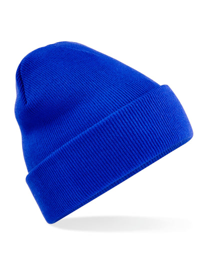 Beechfield Recycled Original Cuff Beanie B45R - Bright Royal O S - Customisable Beanies