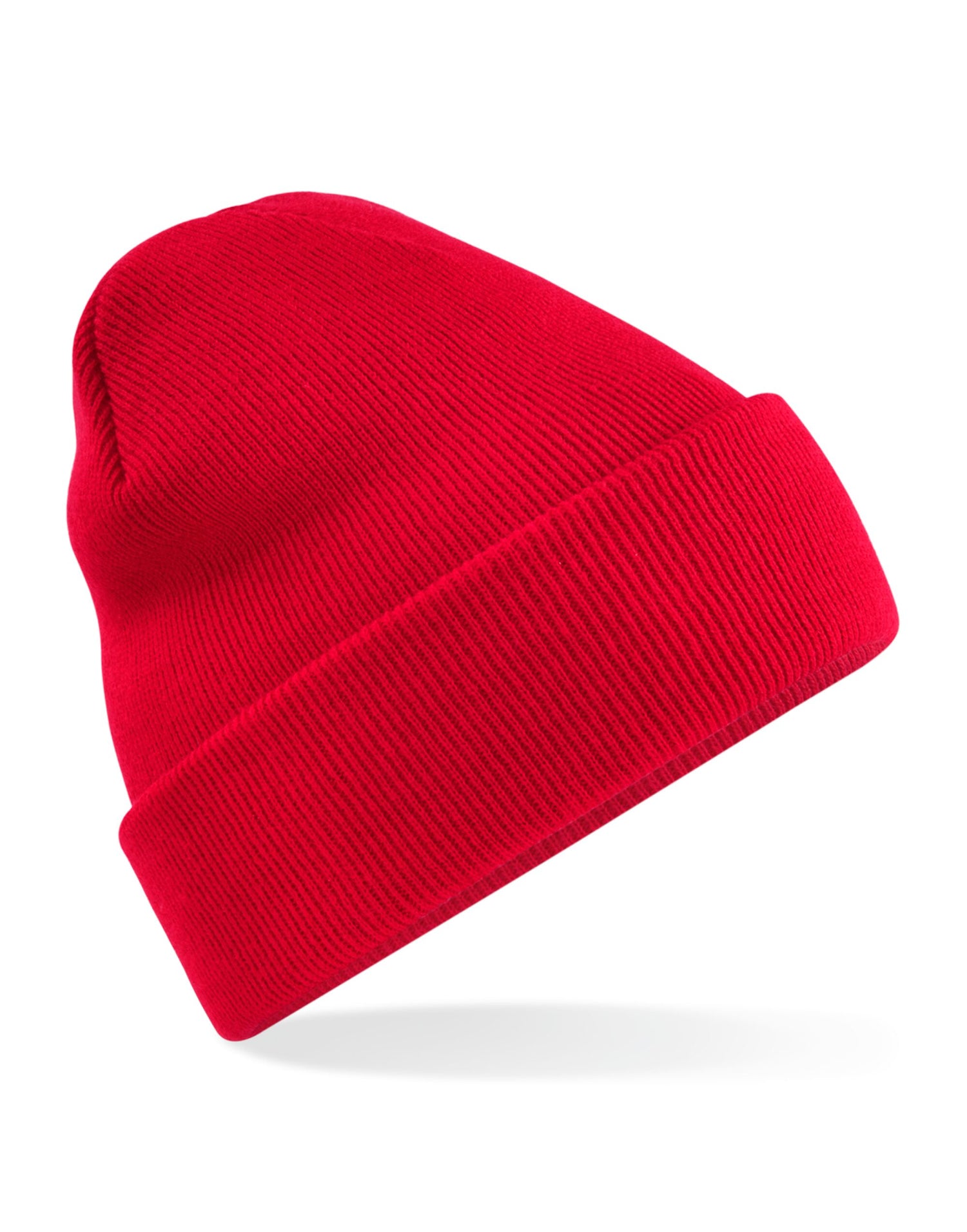 Beechfield Recycled Original Cuff Beanie B45R - Classic Red O S - Customisable Beanies