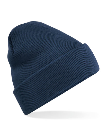 Beechfield Recycled Original Cuff Beanie B45R - French Navy O S - Customisable Beanies