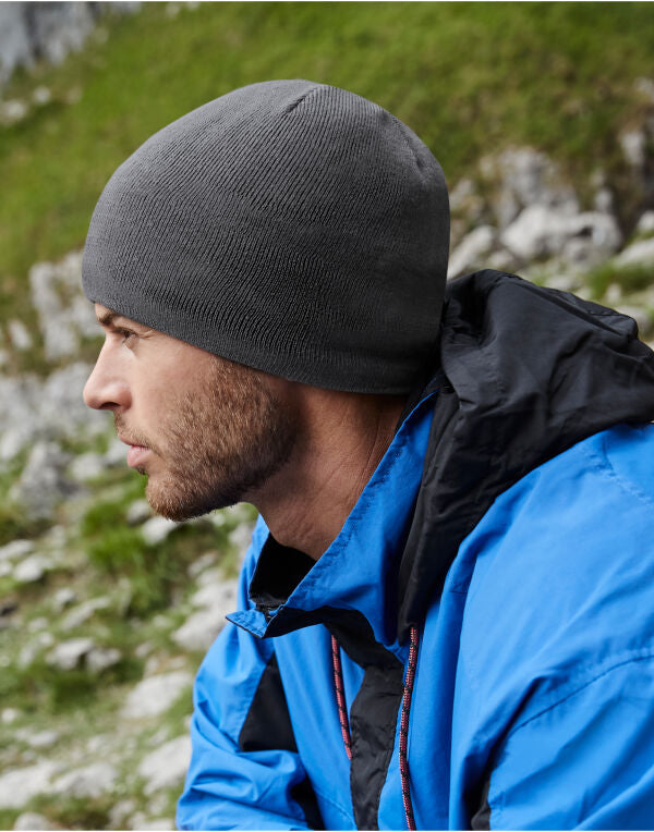 Beechfield Water Repellent Active Beanie B501 - Black O S - Customisable Beanies