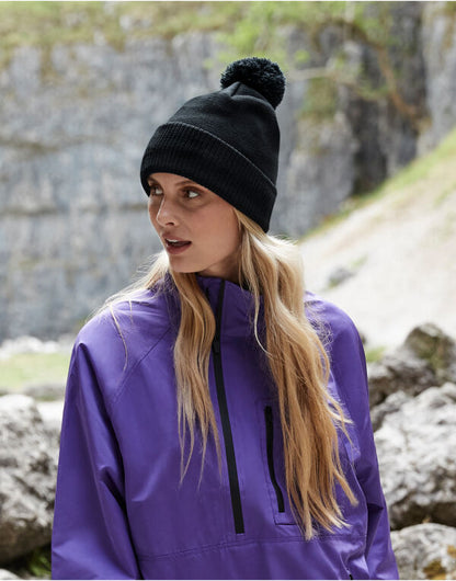 Beechfield Water Repellent Thermal Beany B502 - Black O S - Customisable Beanies