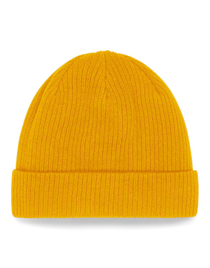 Beechfield Organic Cotton Beanie B50N - Mustard O S - Customisable Beanies