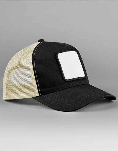 Beechfield Appliqu√© Patch 5 Panel Truck B636 - Black Stone O S - Customisable Hats