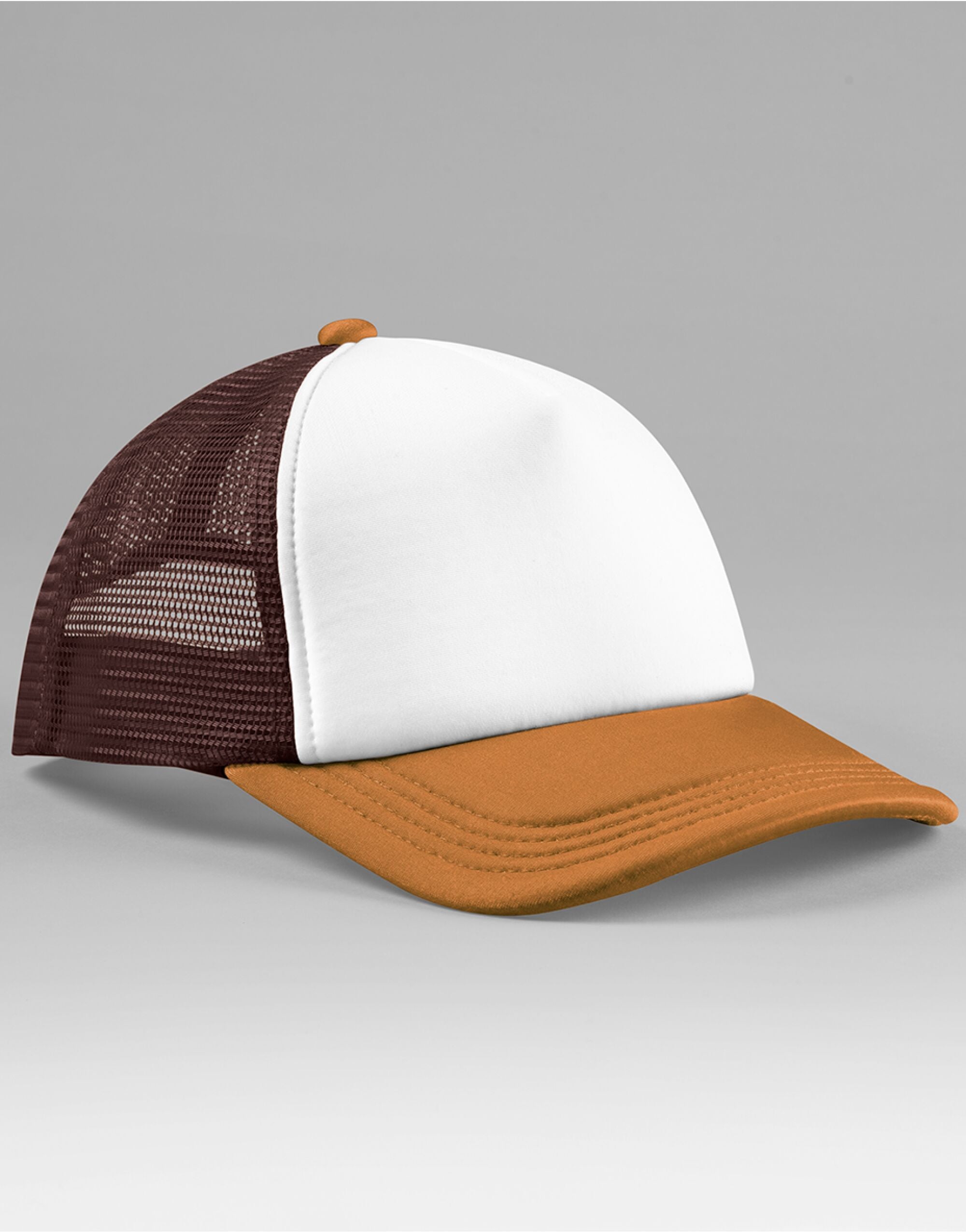 Beechfield Retro 5 Panel Trucker B639 - Chocolate Dark Amber O S - Customisable Hats