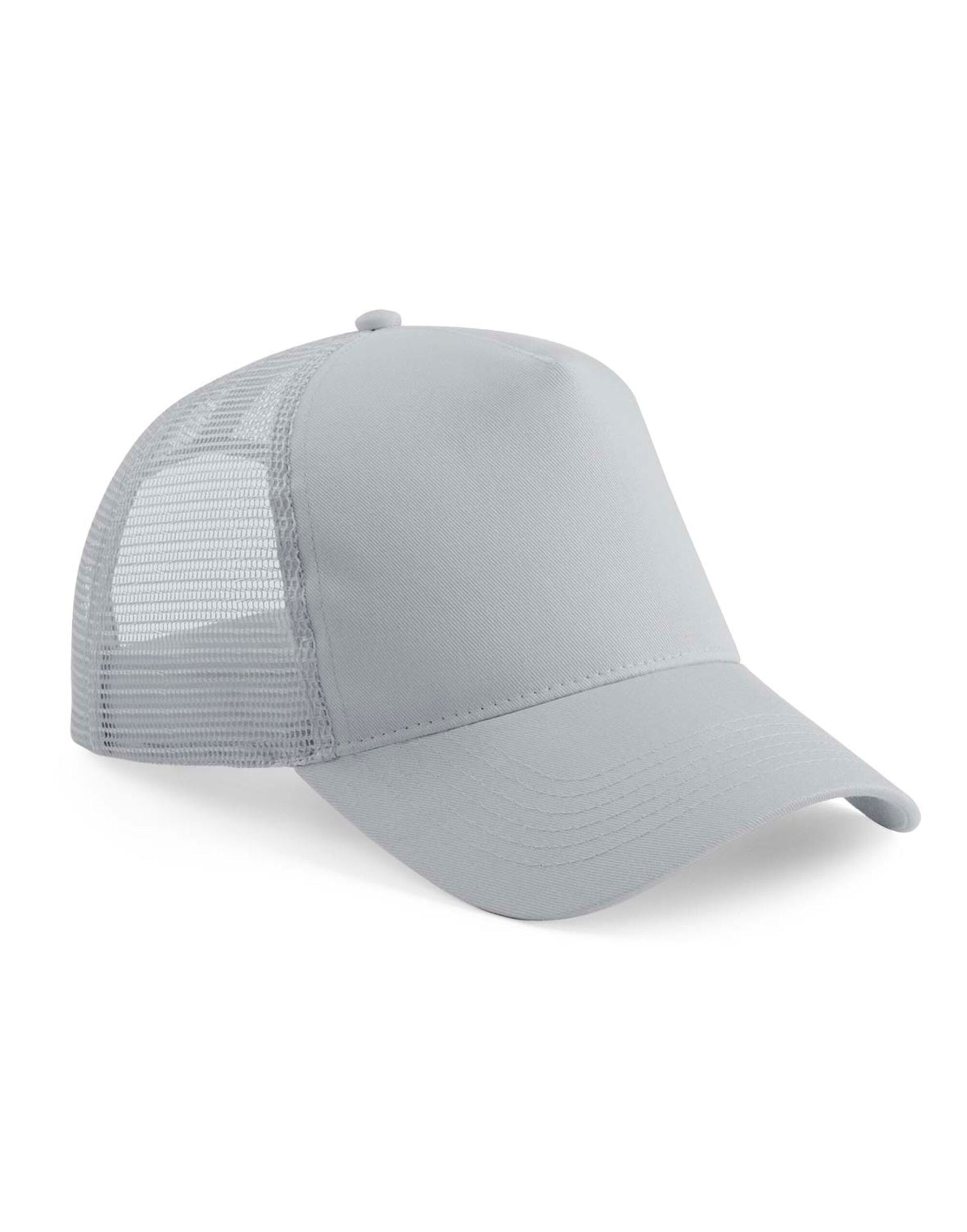 Beechfield Junior Snapback Trucker B640B - Light Grey Light Grey O S - Customisable Caps