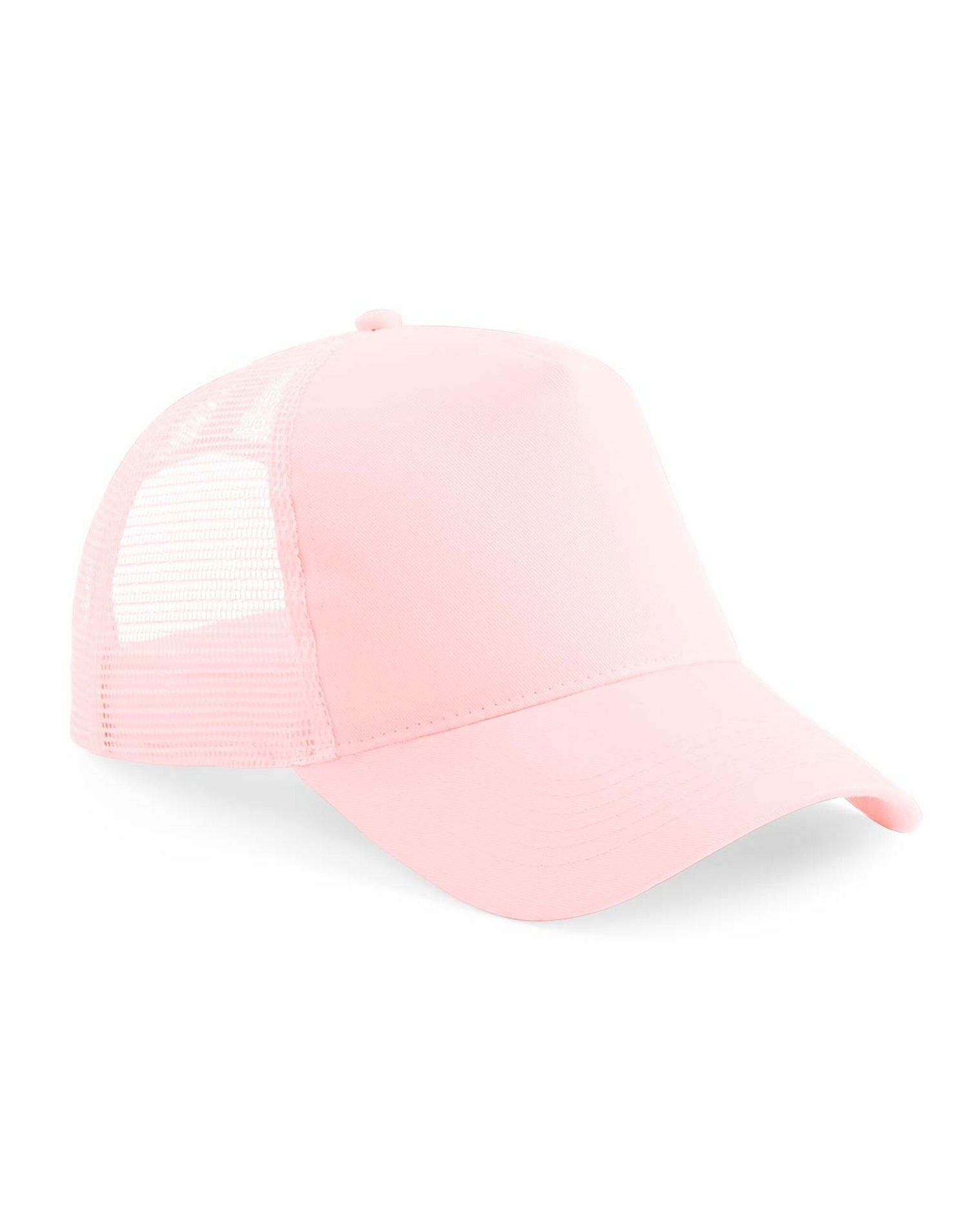Beechfield Junior Snapback Trucker B640B - Pastel Pink Pastel Pink O S - Customisable Caps