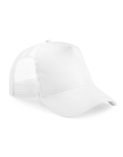 Beechfield Junior Snapback Trucker B640B - White White O S - Customisable Caps